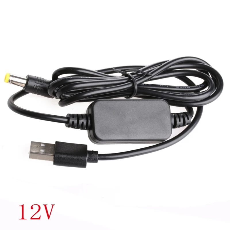 

DC-DC Converter Cable USB 5V to 9V/12V for DC 5.5mmx2.1mm Power