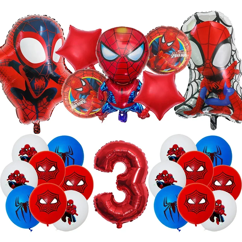 Spiderman Verjaardagsfeestje Decoraties Servies Sets Papieren Borden Cup Servetten Ballonnen Verjaardagsfeestje Benodigdheden Voor Jongen Kids Cadeaus