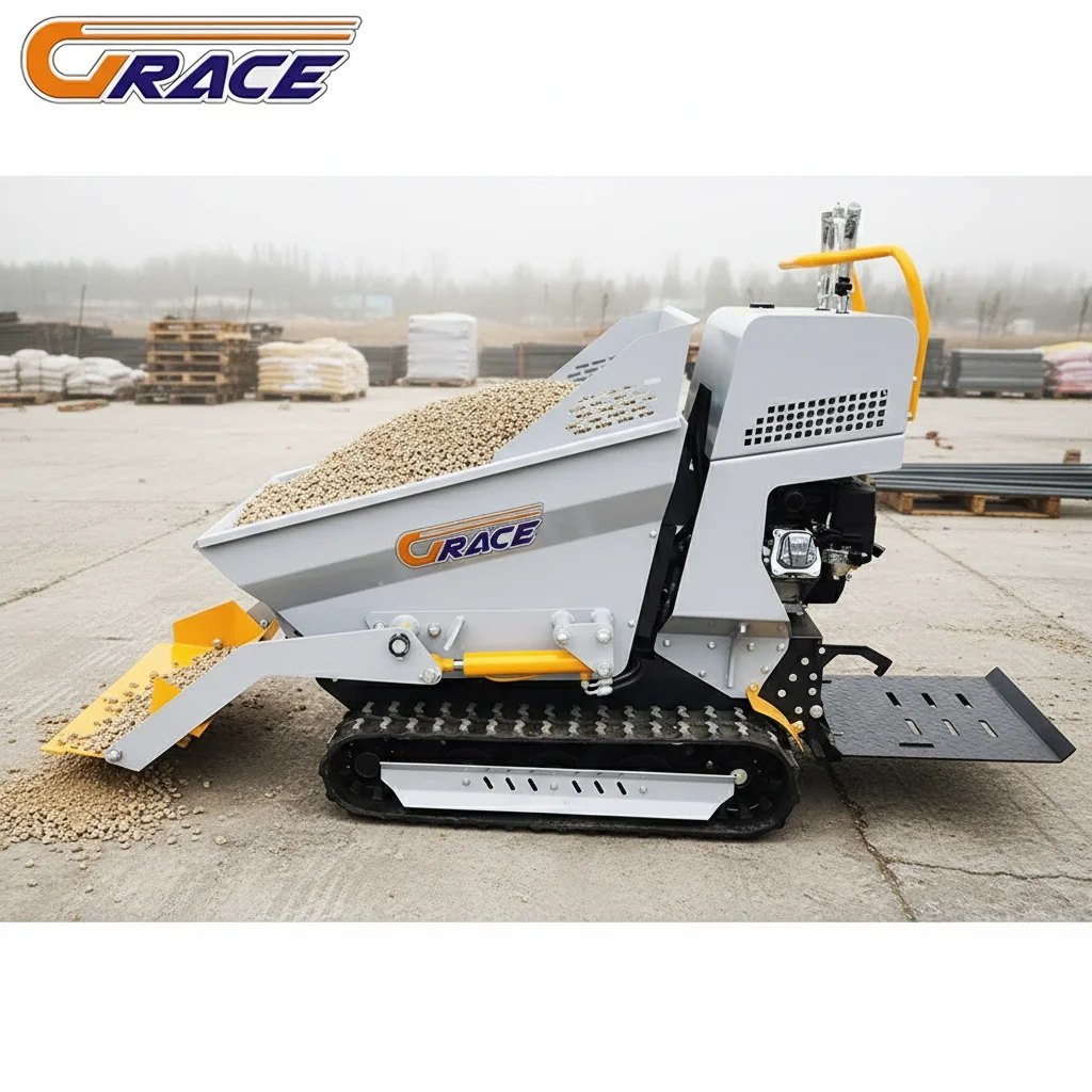 500kg Industrieller Mini-Raupendumper EURO 5 EPA Direktverkauf ab Werk Schneller Versand