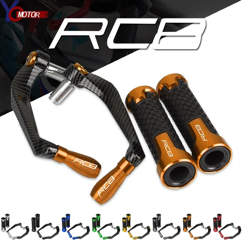 

7/8 22MM Motorcycle Handlebar Grips Handle Bar and Brake Clutch Lever Guard Protection For RC8 RC 8 2009-2016 Accessories