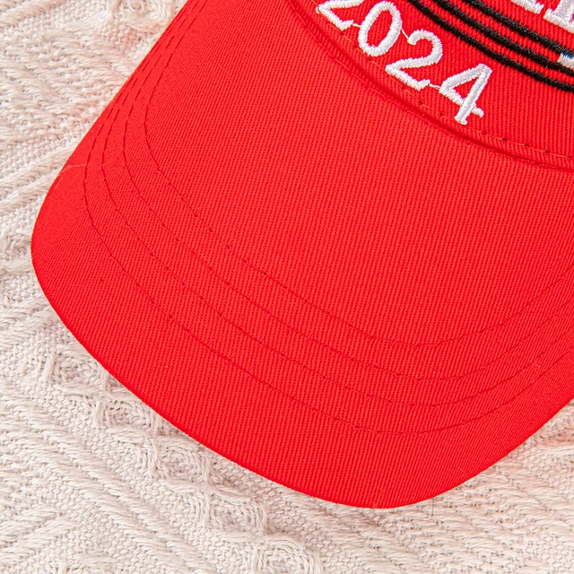 Trump 2024 Hat with Hair Summer Sun Hat Funny Sun Protection Hat Adjustable Wigs Half Hat Breathable for Outdoor Sports 6