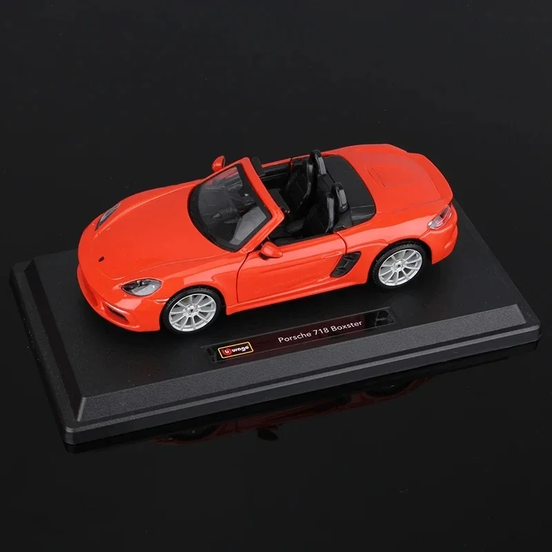 In Stock Bburago 1:24 Porsche 718 Boxster Alloy Miniature Diecast