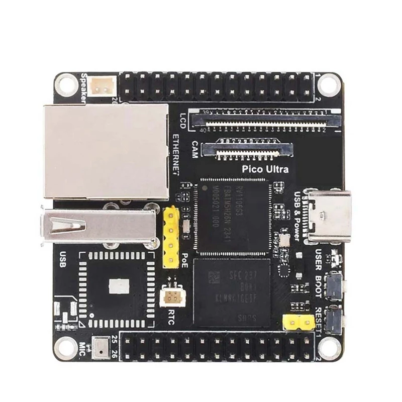

Для Luckfox Pico Ultra макетная плата RV1106 RISC-V Linux 8GB EMMC поддерживает Poe Ethernet блок питания