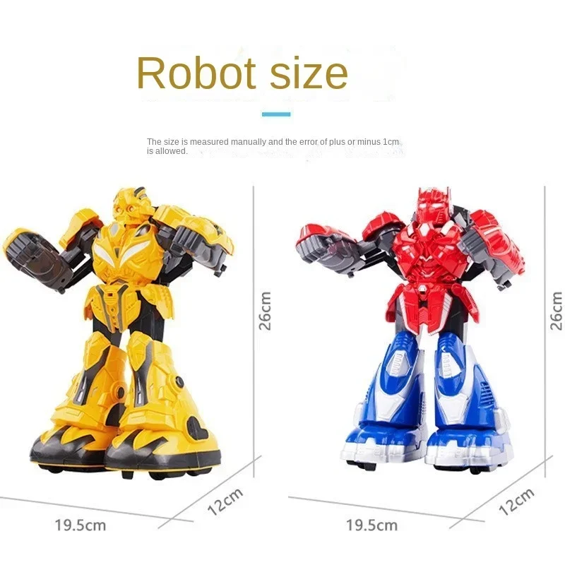 somatosensory control battle robot music light large double battle boxing toy RC robot toy parent-child interactive game gift 6