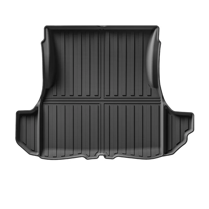 Para Dodge Challenger RWD 2011 - 2023 alfombrillas versión estadounidense, protección contra todo tipo de clima TPE 3D accesorios de revestimiento de carga (timón izquierdo)