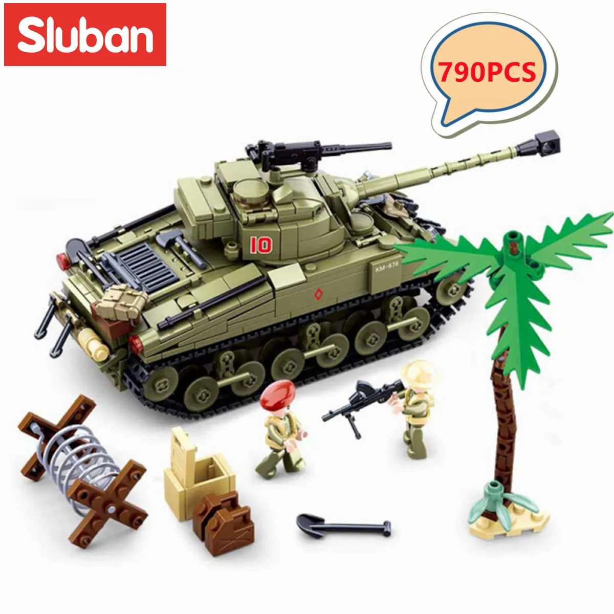 Patronise Forstyrre mistænksom Bricks Army Tanks Military Set | Sluban Military Series | Sluban Military  Tank - Stacking Blocks - Aliexpress