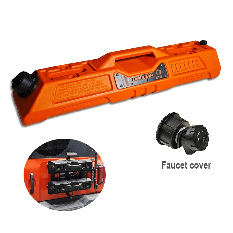 Car 6.5L Portable Fuel Tank SUV Fuel Tank RV Gasoline Faucet Emergency Backup SUV Water