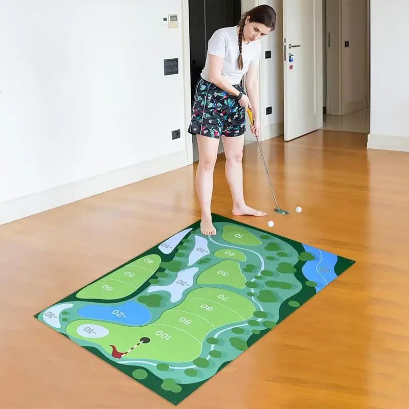 Indoor Casual Golf Game Set Golf Putting Royale Golf Game Hitting Mats New Mini Casual Suitable for Indoor Outdoor Game