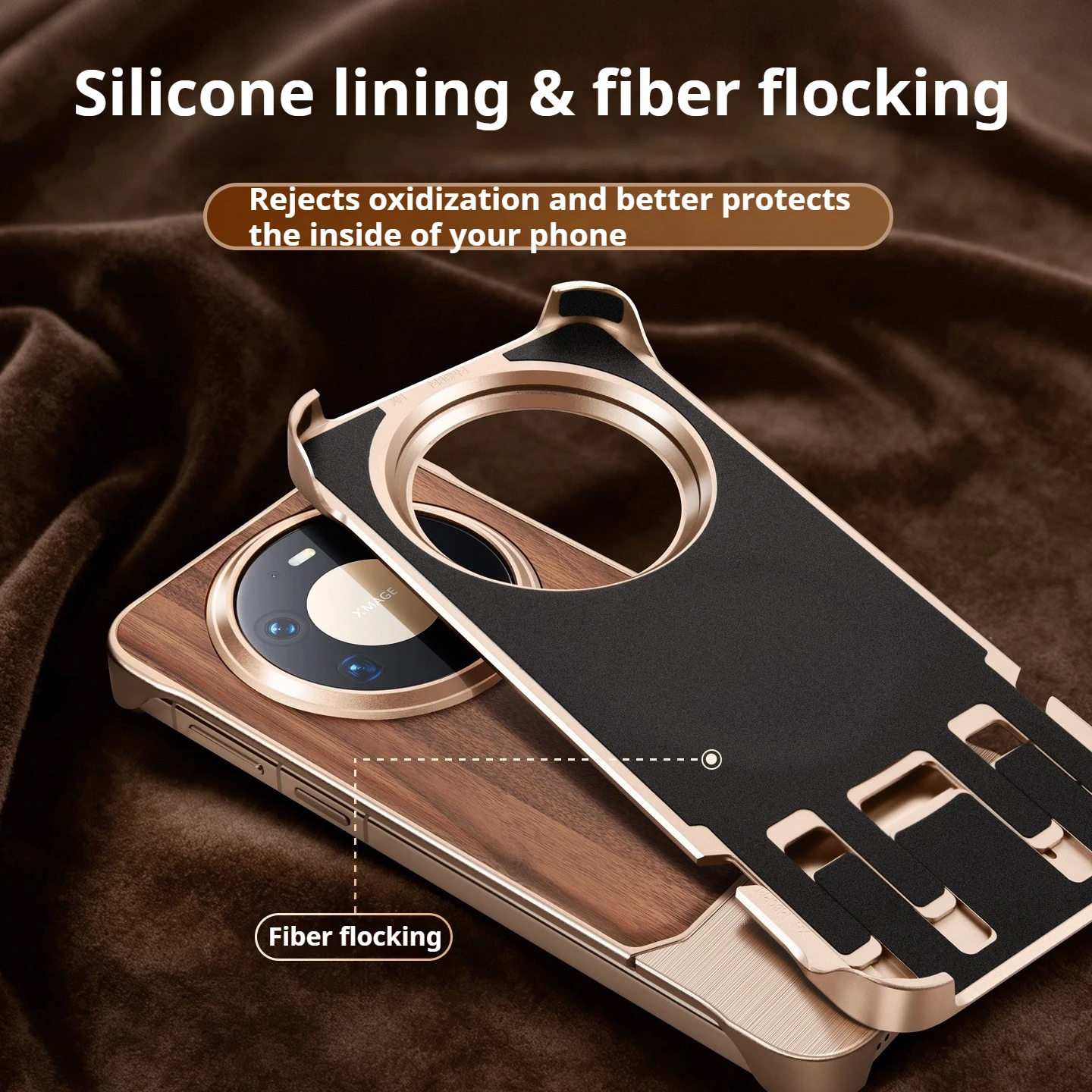 Eary Solid Wood Shockproof Phone Case - Frameless & Anti-Drop Protection Cover