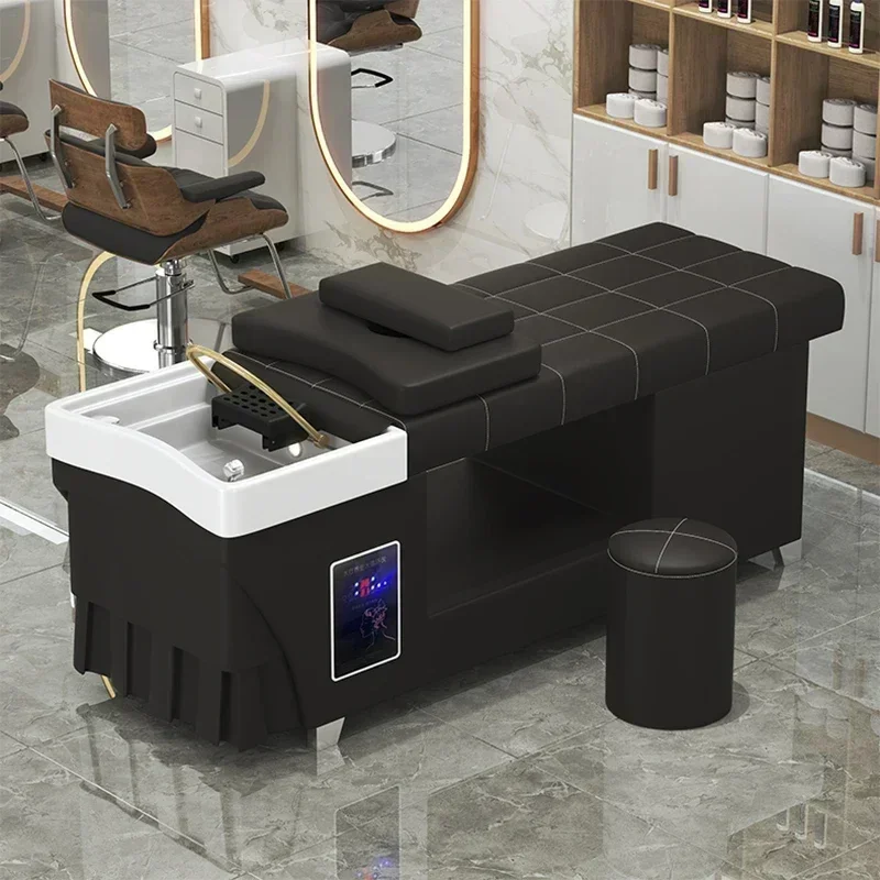 Japanese Head Spa Shampoo Chair Luxury Massage Fumigazione Attrezzature Per Parrucchieri Sedia Stylist Lettino Massaggio Equipment