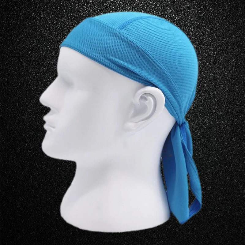 Pirate Hat Men Summer Quick Dry Pure Cycling Cap Running Riding Hood Headband Head Scarf Bandana Headscarf 2
