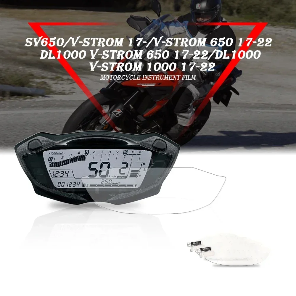 Motorcycle Instrument Dashboard Cluster Scratch Protection Film For Suzuki SV650 V-strom 17-on DL1000 V-strom 650 1000 -