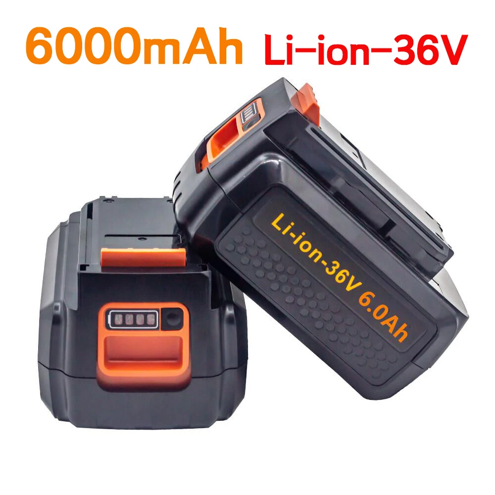 100% For Black Decker 36v/40V 6000mAh Li-Ion Rechargeable Tool Battery  LBXR36 BL2036 LBX2040 LST136 LST420 LST220 L50 - AliExpress