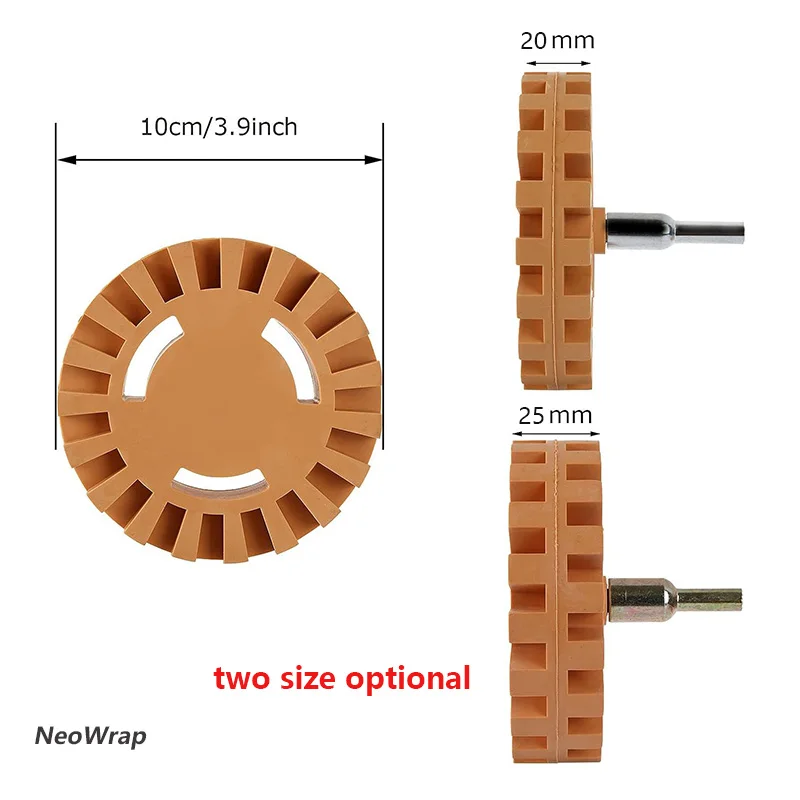 Car Pneumatic Rubber Eraser Wheel Pad Disk Decal Remover Eraser Wheel Auto Glue Sticker Paint Cleaner Car Polish Auxiliary Tool 2