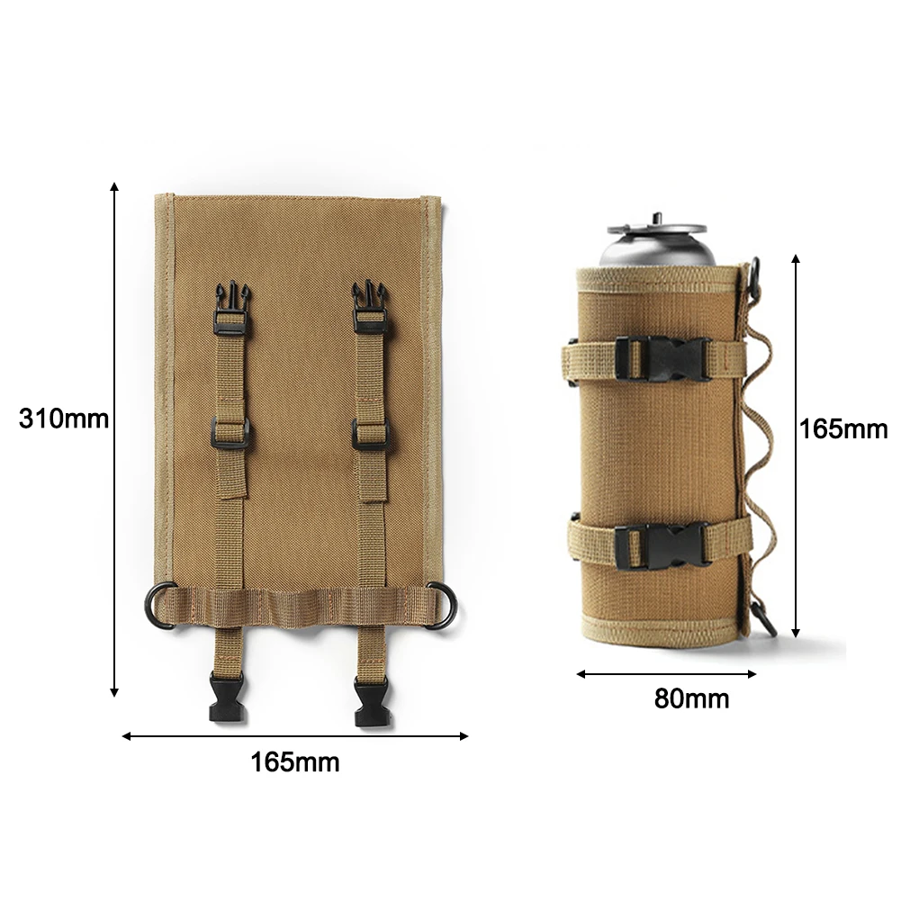 Gas Can Cover Gas Tank Protective Case Fuel Cylinder Sleeve Outdoor Camping Gas Storage Cover