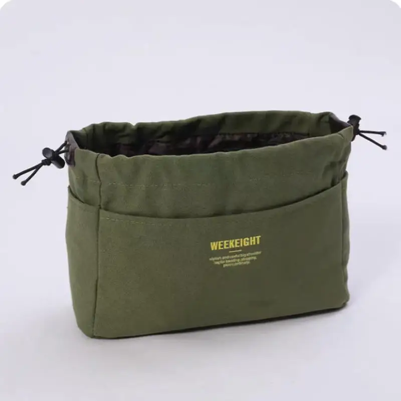 Simple Drawstring Storage Organizers Multi-Pockets Liner Bag Lightweight Portable Travel Storage Bag