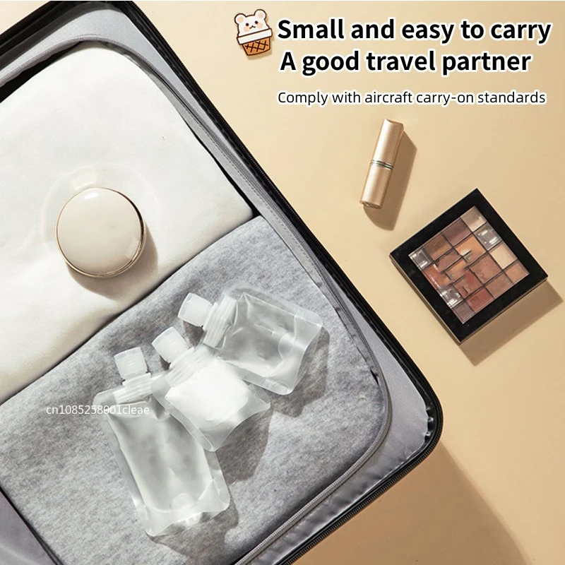 15 Sacchetti Da Viaggio Per Shampoo E Lozioni - Dispenser Ricaricabili Per Trucco, Bianco - Foto 6