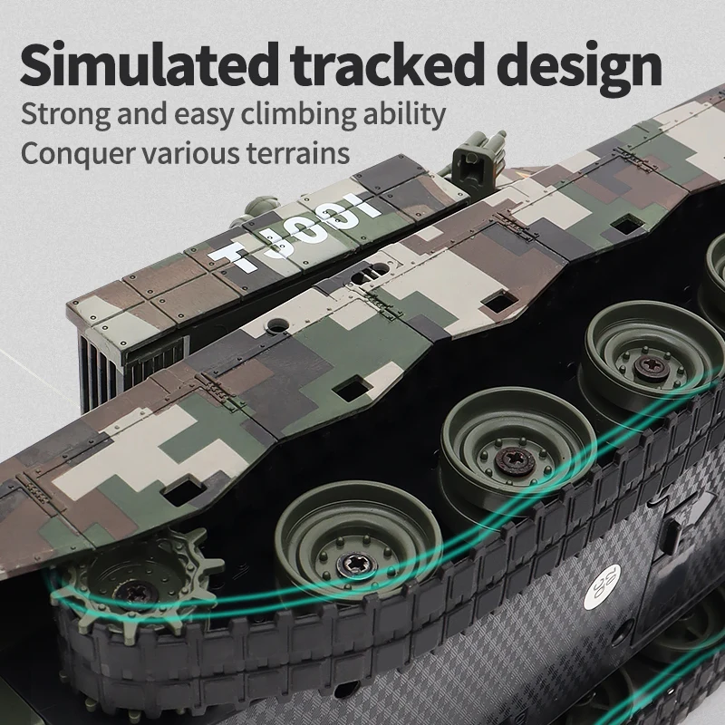 Remote Control Car Remote Control Tank Remote Control Vehicle 2.4G Tracked Simulation Remote Control Tank