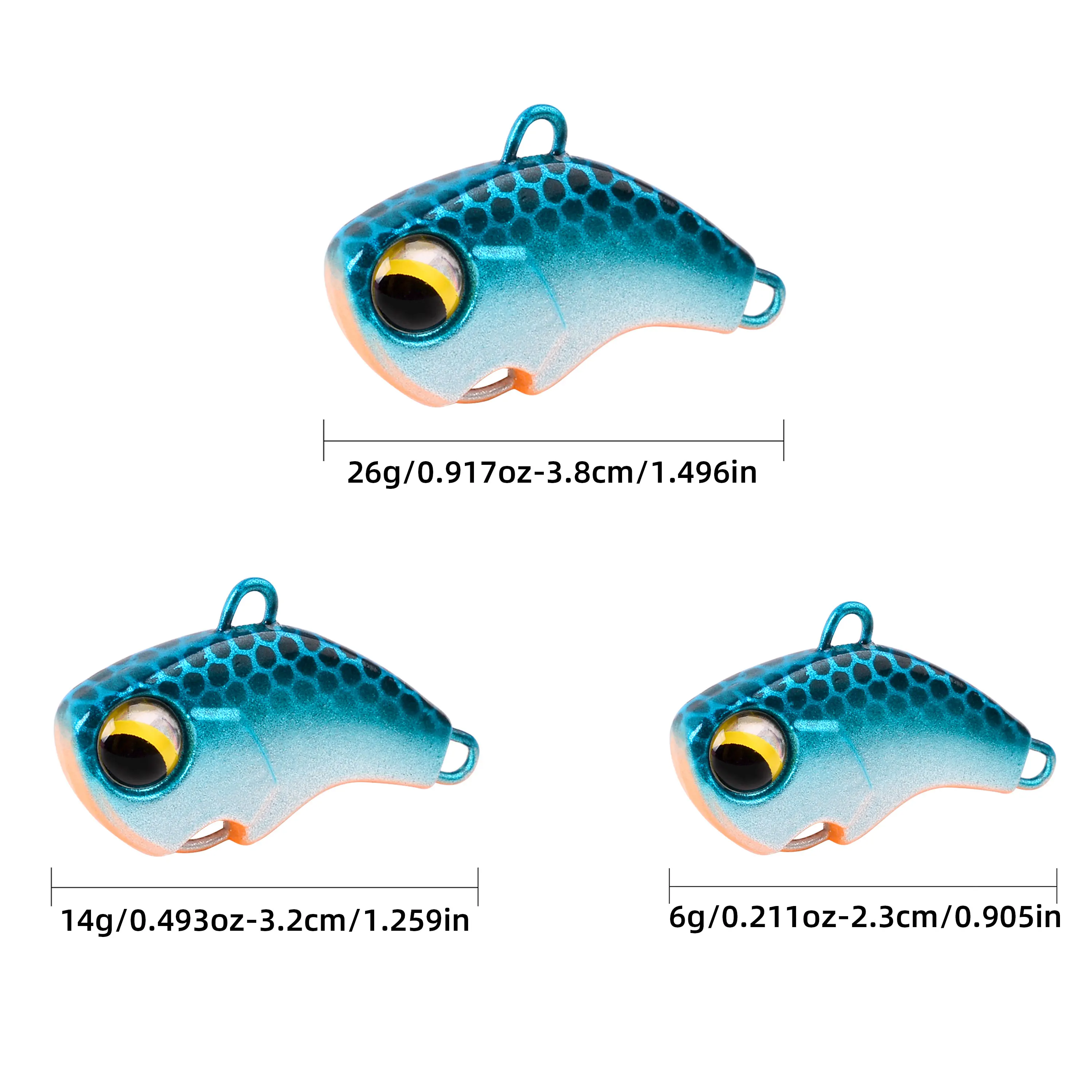 Lot De 5 Leurres De Pêche Métal VIB 3g Et 6g - Micro Vibration - Cuillère Tournante - Neufs