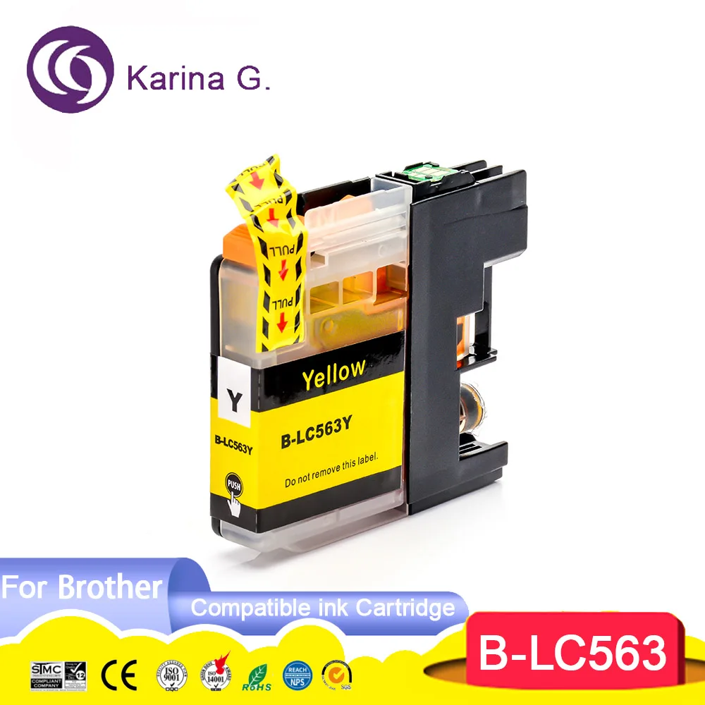 Compatible Ink Cartridge for LC563 LC563BK LC563C LC563M LC563Y Suit for MFC-J2