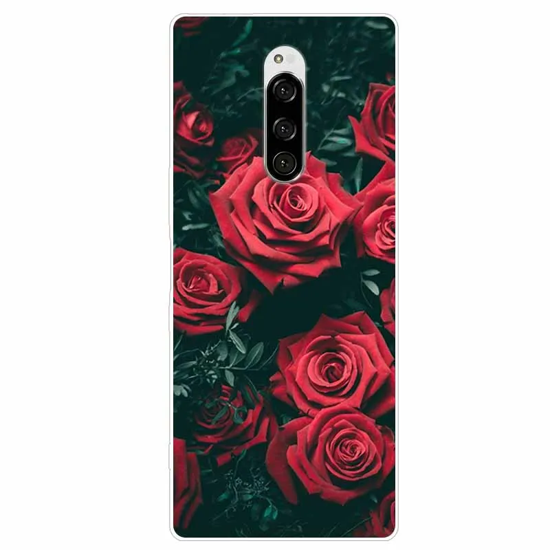 Cute Fashion Clear Soft TPU Phone Cover with Floral Design