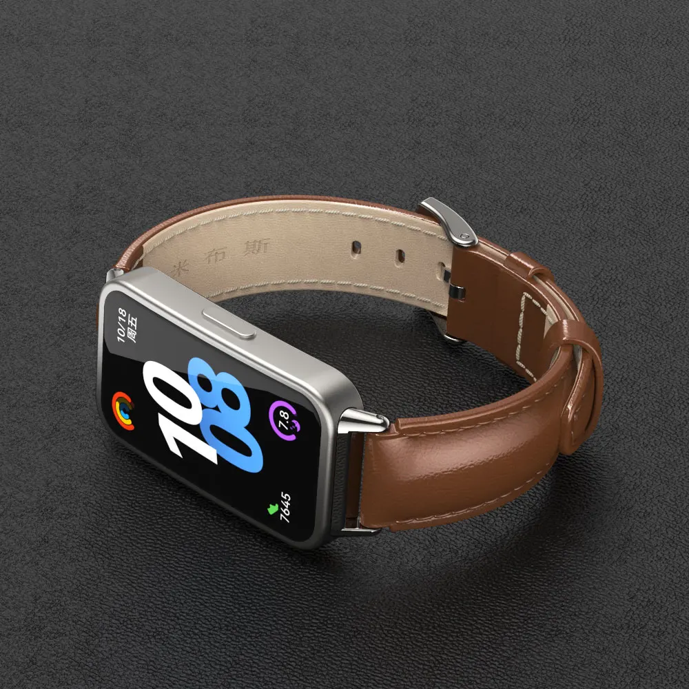Leather Strap Bracelet for Huawei Band 11 Series Watch