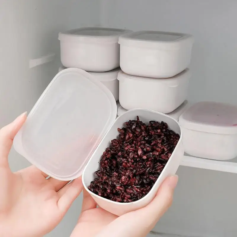 

Refrigerator Fresh-keeping Box Diet Box Mini Lunch Container Food Storage Box Bento Microwae Heating Anti Skid Sealed