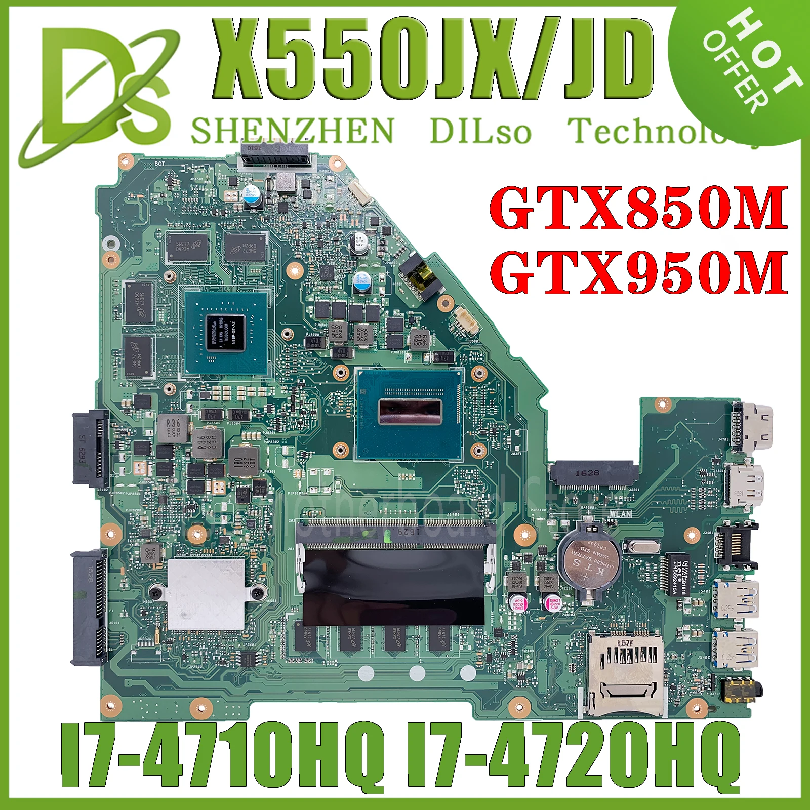 X550JX Mainboard For ASUS X550JK X550JD X550J FX50J Laptop Motherboard