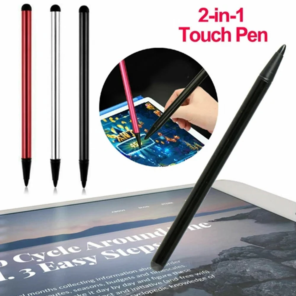 Universal Stylus Pencil For Iphone Ipad Samsung Xiaomi Pad Tablet Laptop Touch Screen Pens Portable 3 In 1 Touchscreen Pens