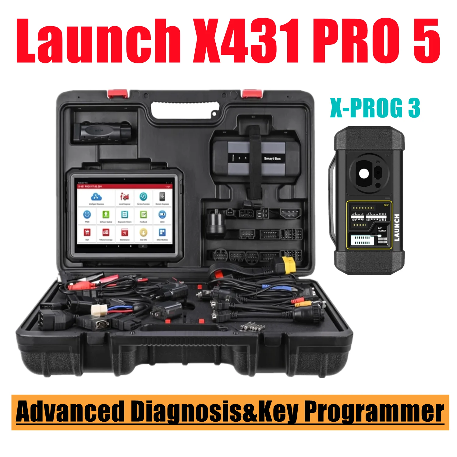 Launch X-431 PRO5 Plus X431 X-PROG 3 полный диагностический ключевой программатор все в одном