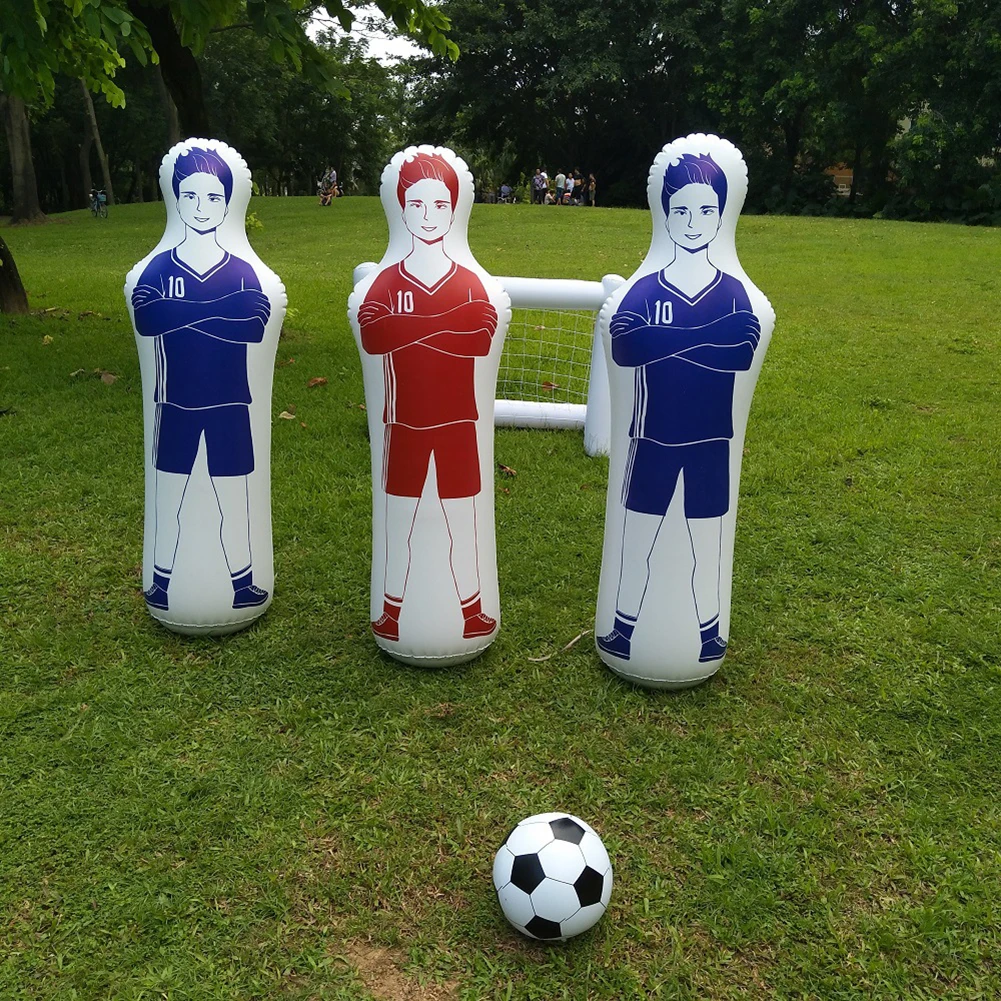 Air Mannequins Inflatable Punching Bag Soccer Dummy Defender Training Mannequin for Children Adults