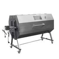 Double Location Gas Spit Roaster  Natural Gas  Large Capacity Grill With Grilling Accessories For Garden BBQ 1