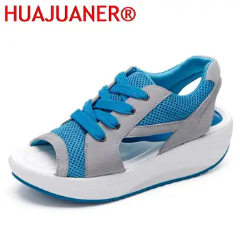 Women Sandals 2026 New Lady Platform Chunky Sandals Lace Up Comfortable Women's Sandals Open Toe Casual Summer Sports Shoes 1