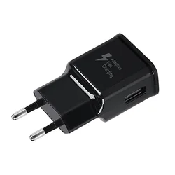 15W Fast Charging Power Adapter with 120CM USB Type - C Cable - Black Charger Only