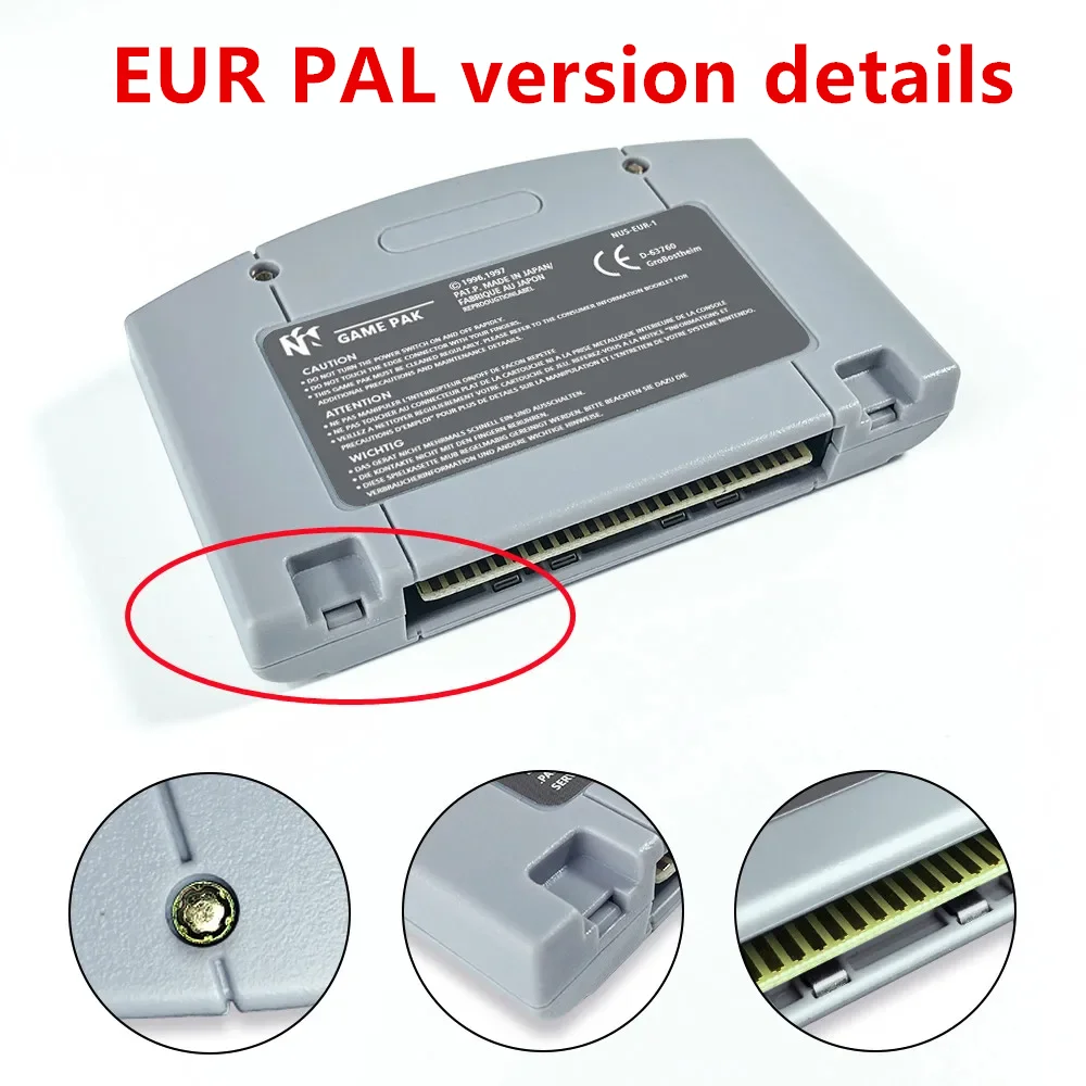 California Speed N64 Cartridge USA EUR Game Card For 64bit Game