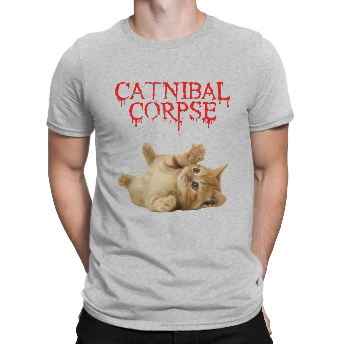 thumbnail image 1 of Camiseta esencial de hip hop Catnibal Corpse, camiseta informal de gato mental pesado, camiseta de verano para adultos, 1 of 7