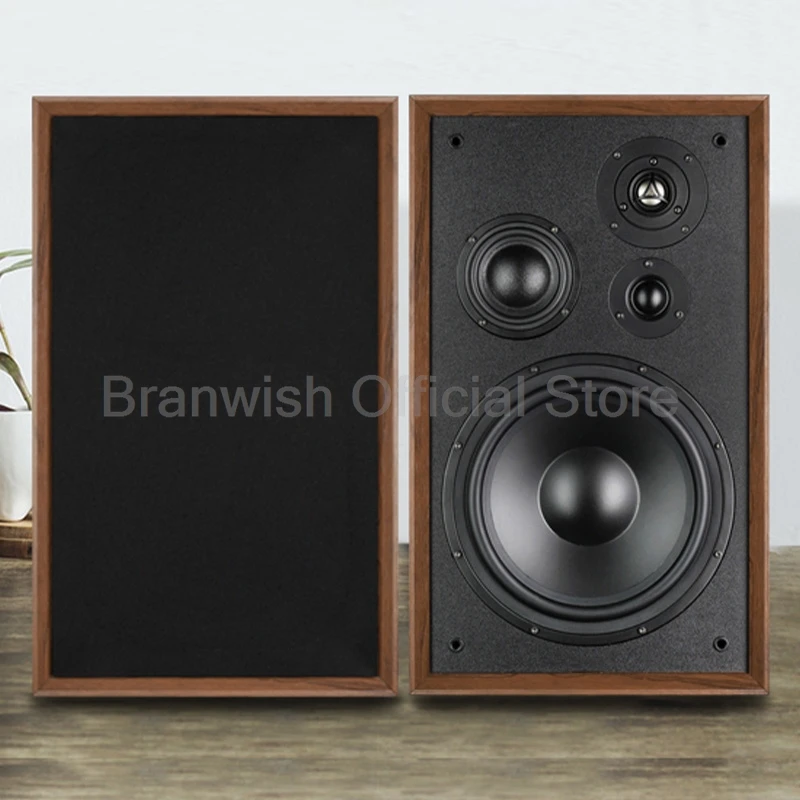 280W*2 8/10Inch High Power Bookshelf Speaker 4-Way 8Ohm Wooden Surround Speaker Hifi Fever Passive Sound Box for Home Theater TV