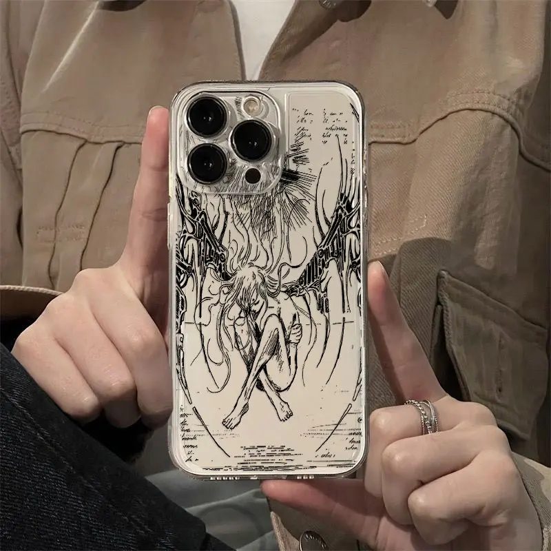 Luxury Black Angel Death Demon Phone Case Cover