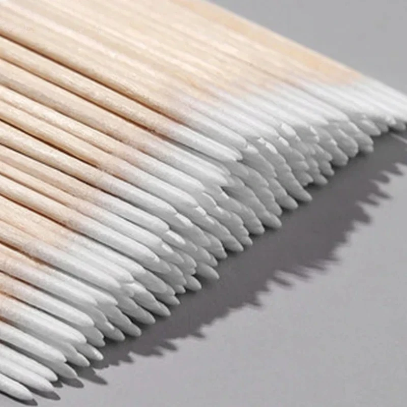 Wood Cotton Extension Tools Tatoo 1000pcs Micro Swab Eyelash Microblading Cleaning Wooden Sticks Cosmetic Cotton Brush Buds Tip
