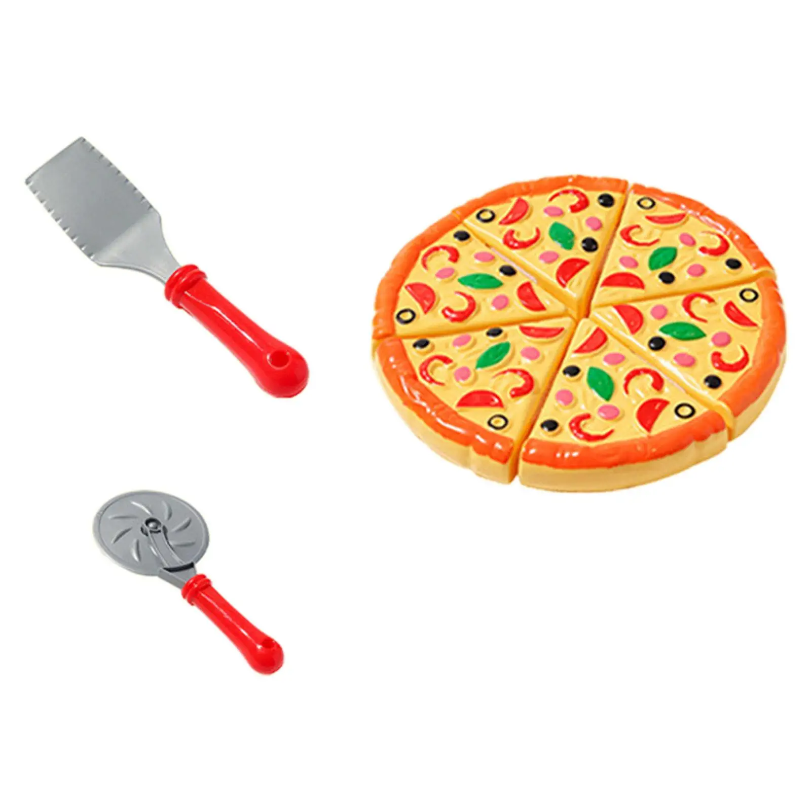 Wooden Pizza Toy Pizza Play Food Set Kids Pizza Set - AliExpress