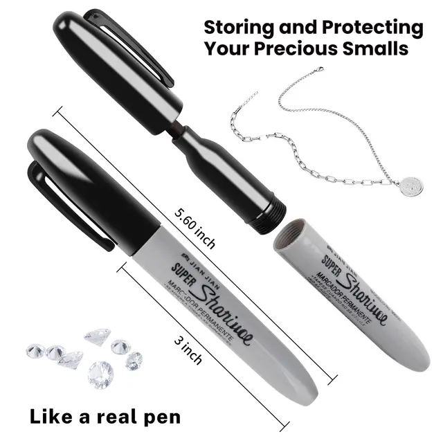 Durable Diversion Safe Marker Pen - Discreet Hidden Storage for Small Valuables - Perfect Fun Gift for Home & Dorm Decor 2
