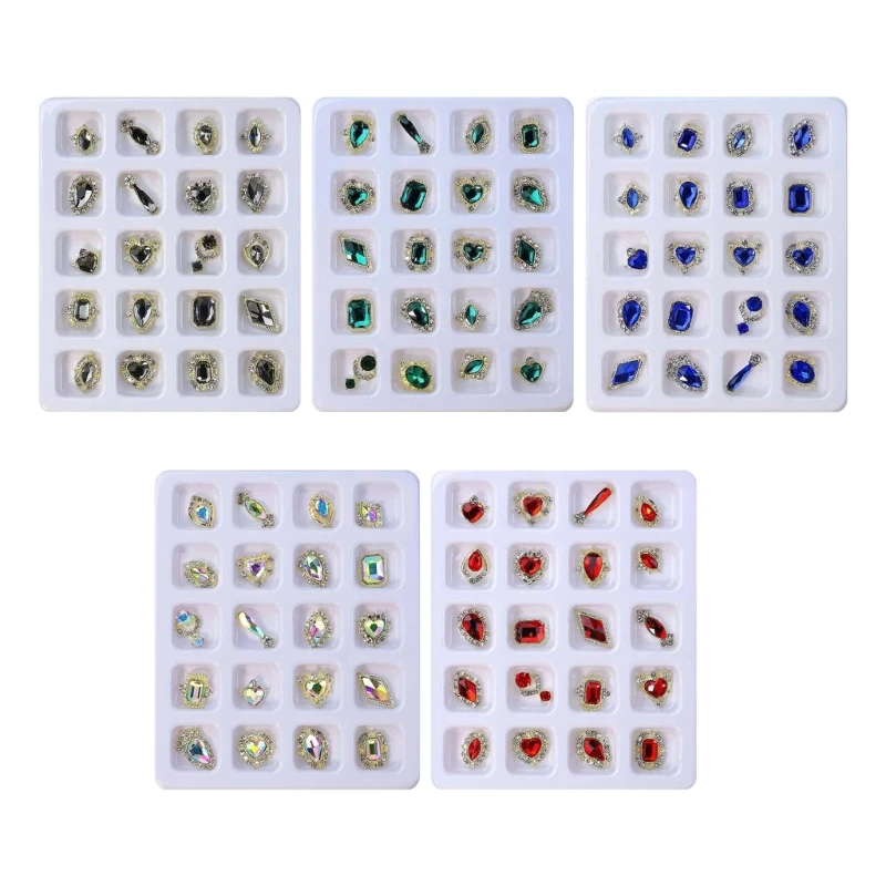 

20Pcs Rhinestones Diamond Art Craft Flat Back Rhinestones