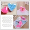 12 Pcs Fillable Hearts Shape Box Clear Heart Shaped Ball Plastic Heart Ball nament Valentine Decoration Hanging Decorations Home 4