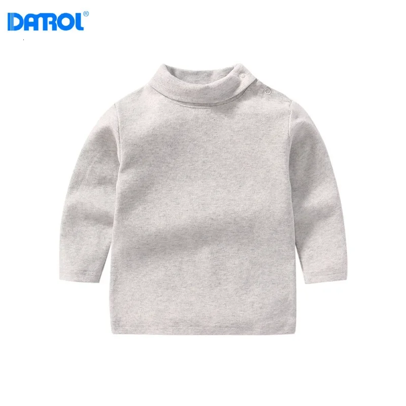 Children's Winter Cotton Turtleneck Bottoming Shirt Underwear Girls Boys Children's Clothes