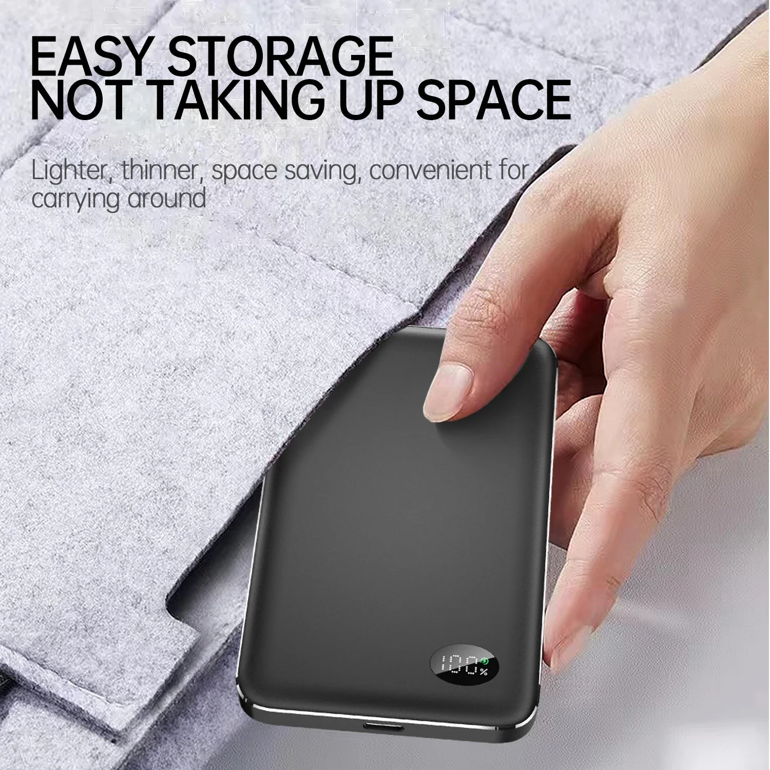 For IPhone 15 14 13 12Pro Samsung 2024 New 20W Back Backup Battery Powerbank Magnetic Power Banks Wireless Phone Charger 6