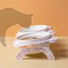 3pcs/set (1pc rack + 2pcs bowl) Non-Slip Ceramic Double Pet Food Bowl for Cats and Dogs - Prevents Spills and Slips 4