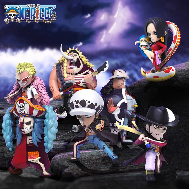 Bandai One Piece Babanuki Kaido Hawkins Speed X Drake Holdem King Queen  Jakku Pageone Beasts Pirates WCF Anime Model Toys 7-13CM