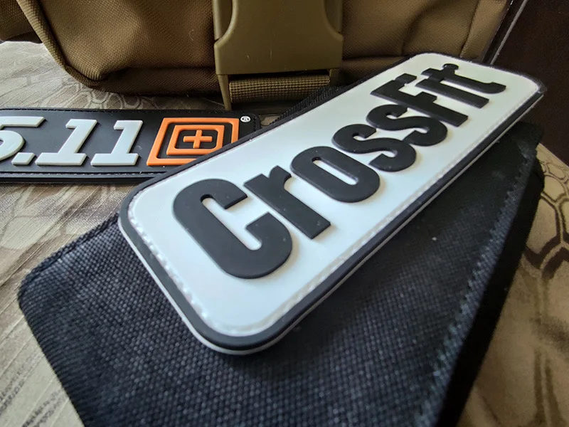 Parche táctico de PVC 3D para CrossFit, insignias militares de brazalete  para ropa, pegatina de aplicación de mochila con gancho - AliExpress