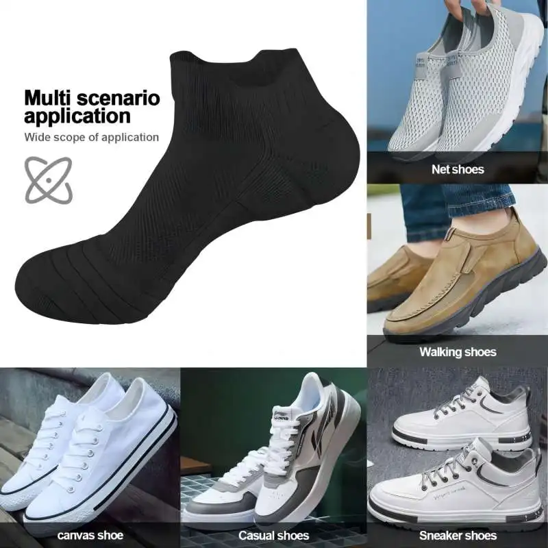 Mens Moisture Wicking Cotton Cushioned Ankle Athletic Running Socks For Males Size 41 45 EU 3 Pairs
