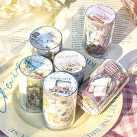 1Roll Time PET Tape  Adhesives Material Scrapbook Holiday Outing Picnic Romantic Bathing In The Sun Background Fasteners60mm*2m 1